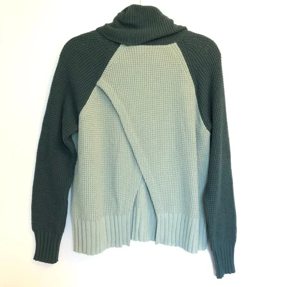 NWT Madewell Colorblock Eastbrook Turtleneck, Wool - Picture 4 of 11